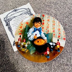 Little Jack Horner Reco collectible plate